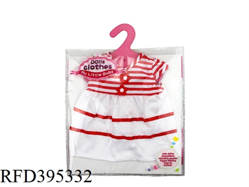RED STRIPED SKIRT