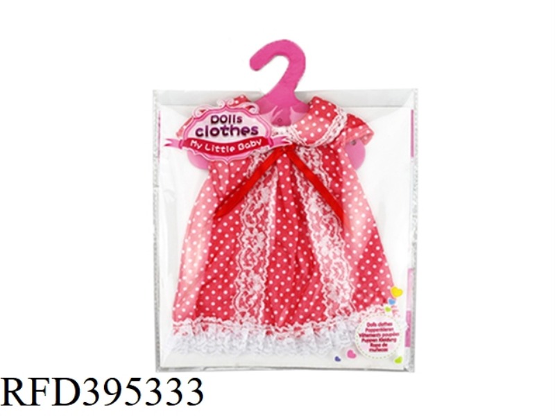 RED AND WHITE DOT SKIRT