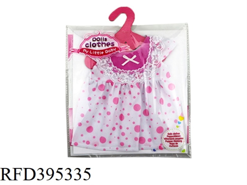 PINK SIZE POLKA DOT SKIRT