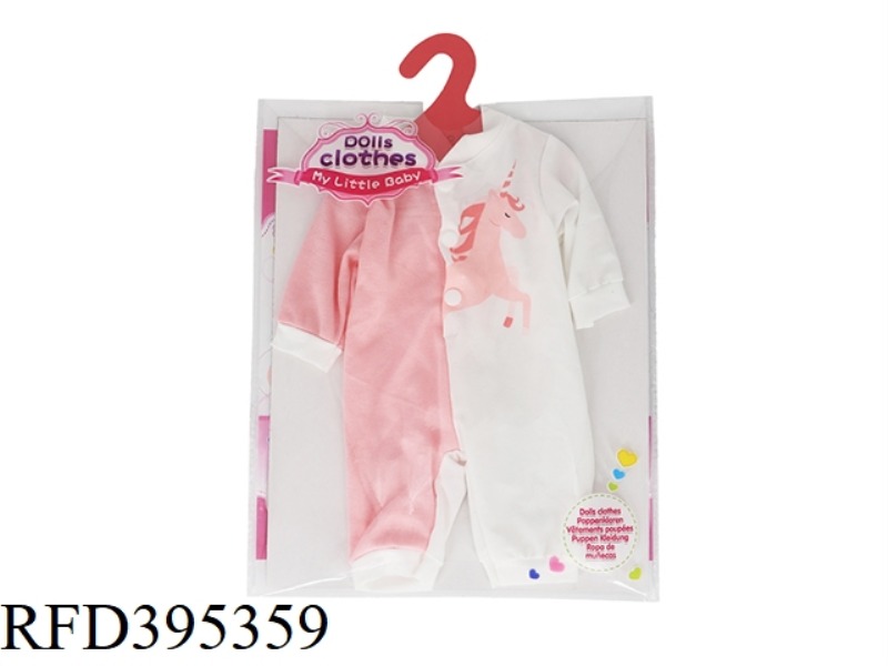 LEFT AND RIGHT COLOR UNICORN JUMPSUIT