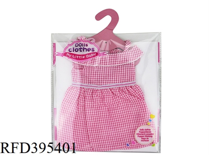 RED GINGHAM SUSPENDER SKIRT