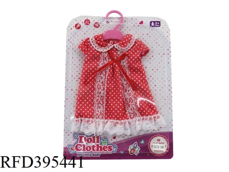 RED AND WHITE DOT SKIRT