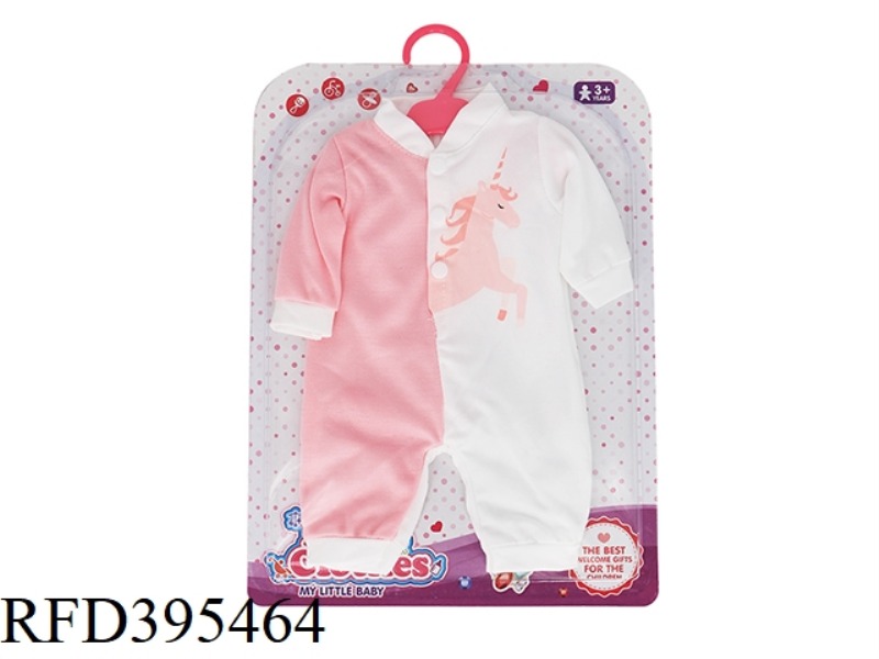 LEFT AND RIGHT COLOR UNICORN JUMPSUIT