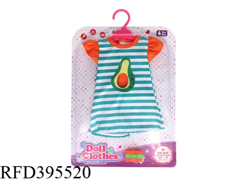 GREEN STRIPED AVOCADO STRAIGHT DRESS + BRACELET