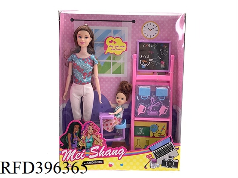 11 INCH 11 JOINT SOLID BARBIE BLACKBOARD TEACHER SET
