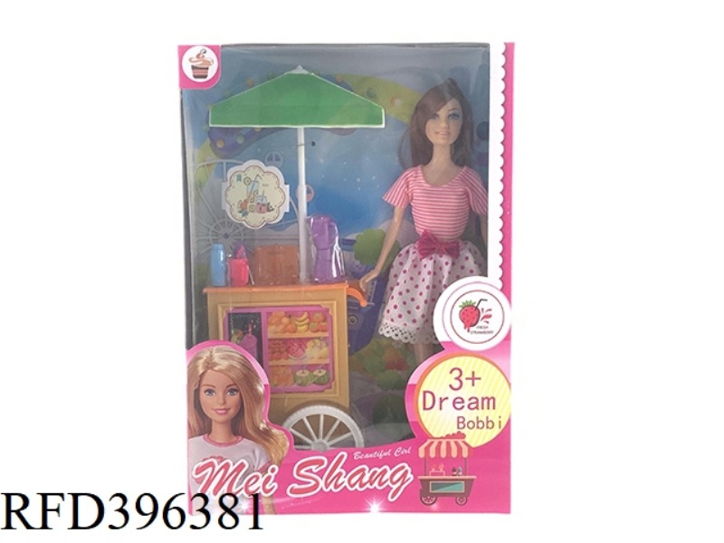 11 INCH 6 JOINT BARBIE JUICE CART SET