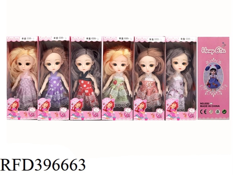 6 INCH 12 JOINT DOLL (VARIOUS ASSORTED)