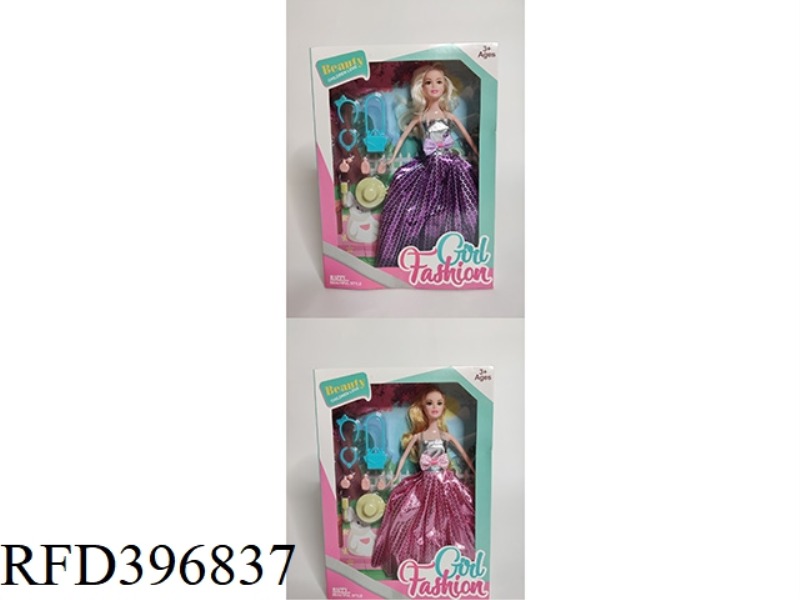 11 INCH SOLID BODY BARBIE WITH BLISTER ACCESSORIES