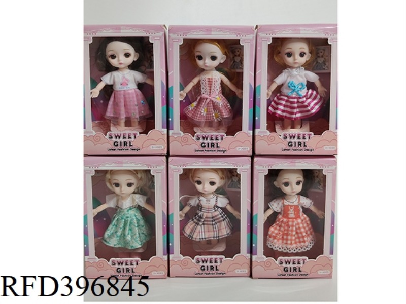 6-INCH ARTICULATED LOLI DOLLS 6 ASSORTED