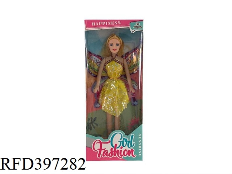 11.5-INCH LIVE-HANDED BARE-BODY BARBIE WITH BUTTERFLY