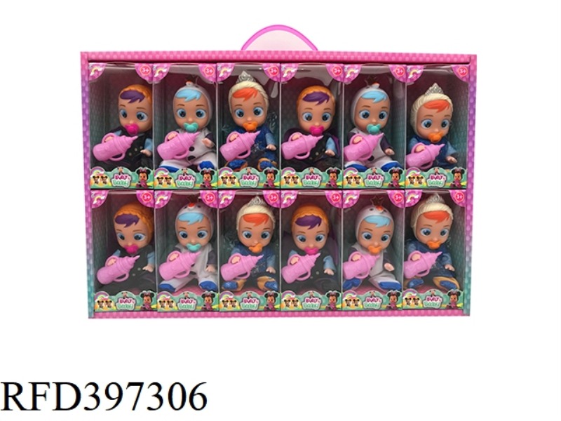 5 INCH SOLID BODY CRYING DOLL FROZEN VERSION WITH IC MUSIC (3 TYPES MIXED) 12PCS