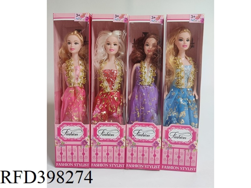 11-INCH SOLID BODY BARBIE FOUR MIXED