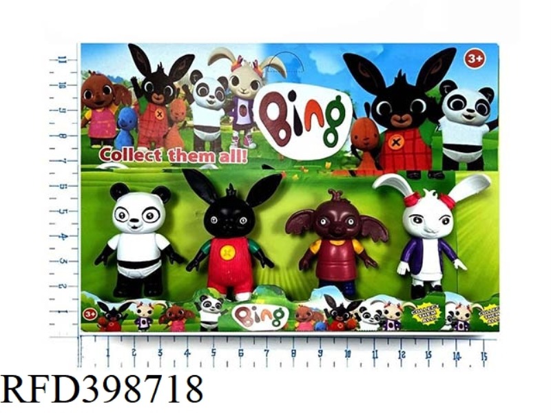 4.5'' RABBIT DOLL 4PCS