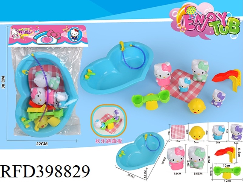 PEACH HEART BATH + HELLO KITTY PARADISE SET