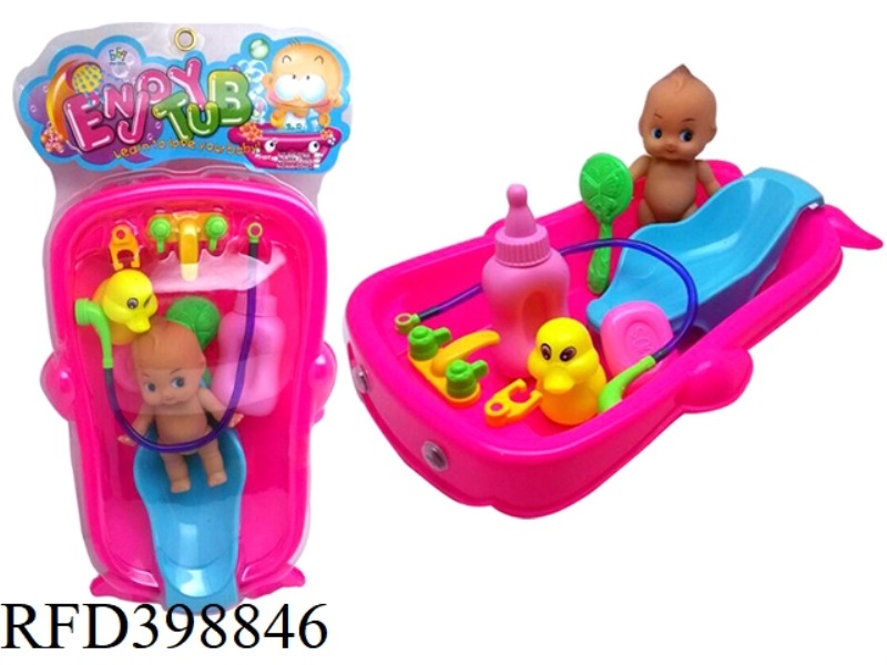 WHALE BATH + DOLL SET