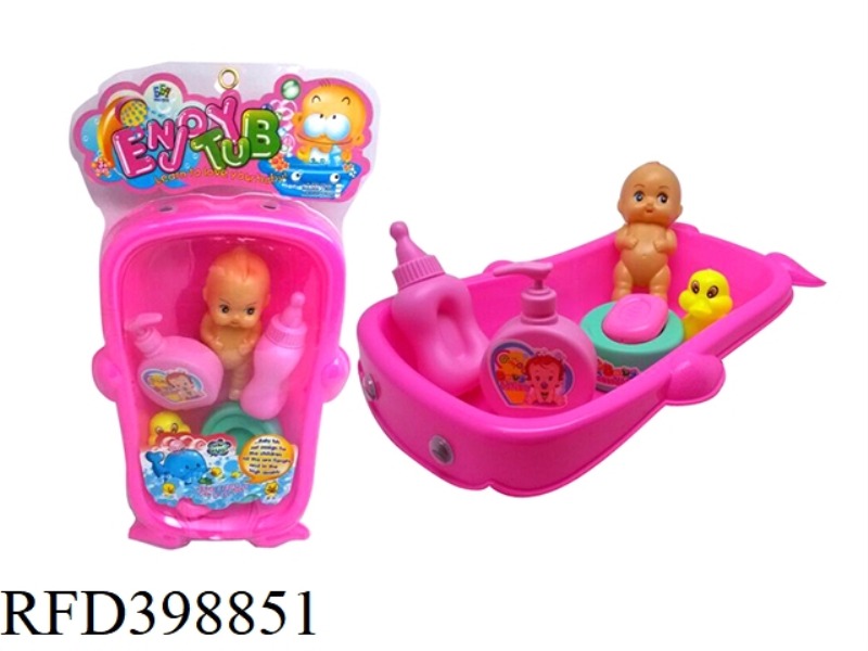 WHALE BATH + DOLL SET
