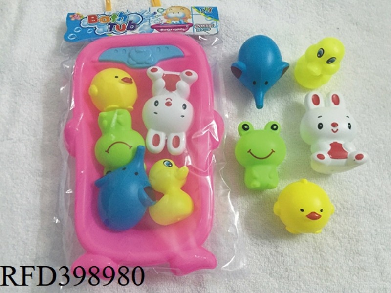 BABY BATH + WATER ANIMAL SET