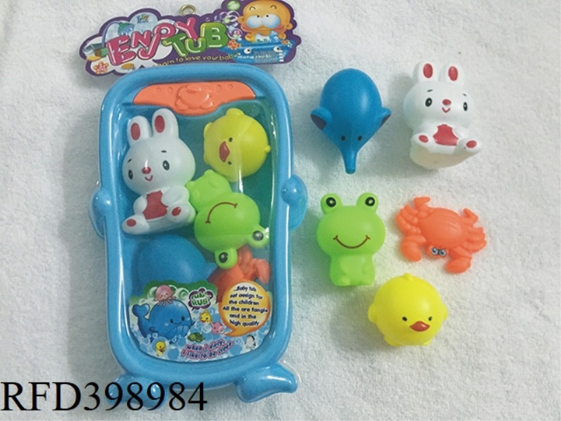 BABY BATH + WATER ANIMAL SET