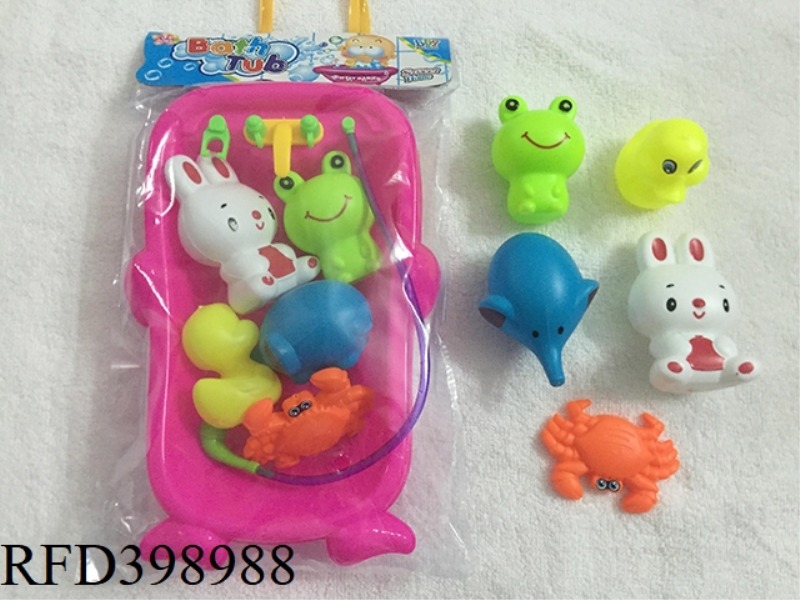 BABY BATH + WATER ANIMAL SET