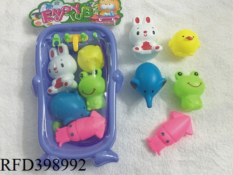 BABY BATH + WATER ANIMAL SET
