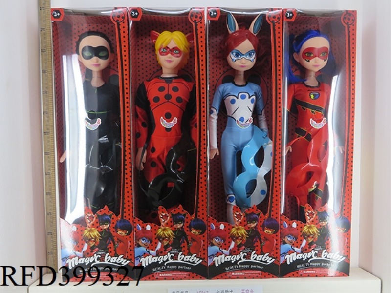 22 INCH EMPTY BODY BARBIE (WITH IC MUSIC AND MASK) LADYBUG DOLL