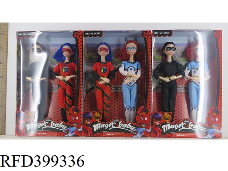 11.5 INCH SOLID BODY BARBIE (JOINT DOUBLE SET) LADYBUG DOLL
