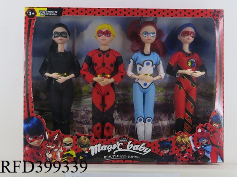 11.5-INCH SOLID BODY BARBIE (JOINT FOUR-PIECE) LADYBUG DOLL