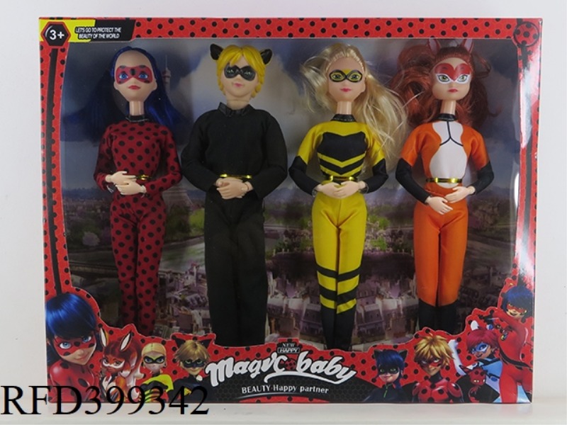 11.5-INCH SOLID BODY BARBIE (JOINT FOUR-PIECE) LADYBUG DOLL
