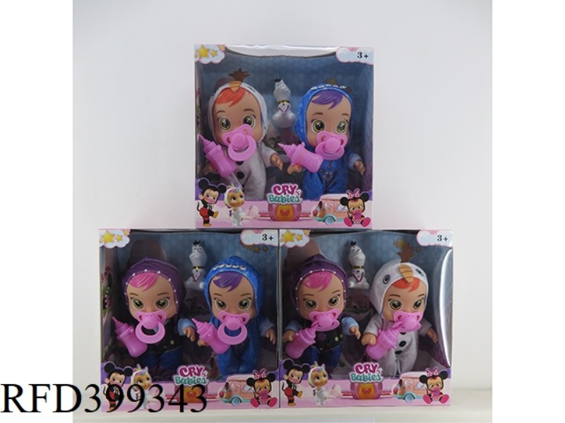 8-INCH VINYL PVC FAT BOY (WITH IC MUSIC DOUBLE SET AND SNOW TREASURE CAN DRINK WATER AND SHED TEARS)