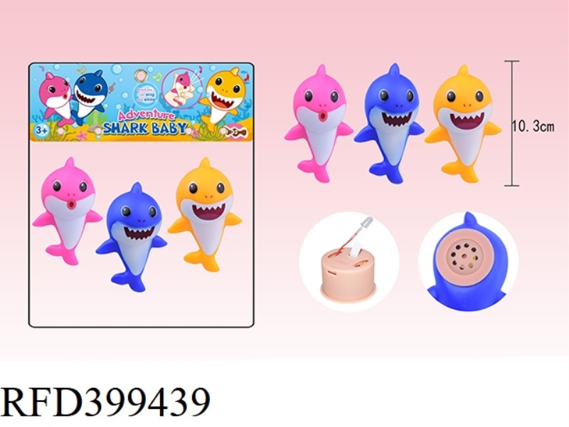 BABY SHARK WITH MUSIC AND LIGHTS 3 PACKS