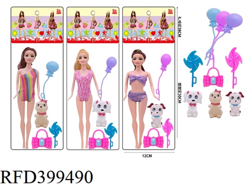 3 STYLES OF 11-INCH SOLID BODY LIVING HAND THIGH FASHION SWIMWEAR BARBIE MIXED