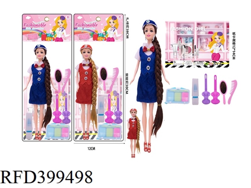 2 TYPES OF 11-INCH SOLID BODY LIVING HAND THIGH AVIATION BARBIE DOLLS MIXED