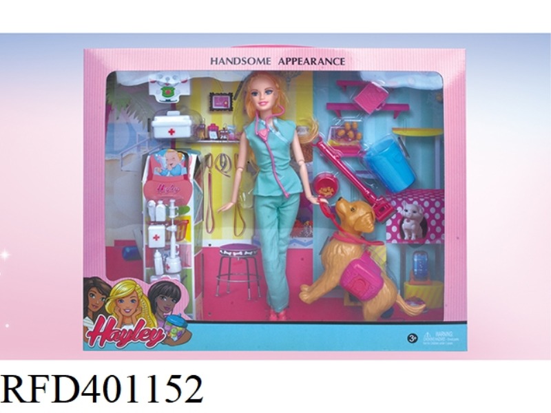 HAYLEY FASHION DOG DOCTOR BARBIE