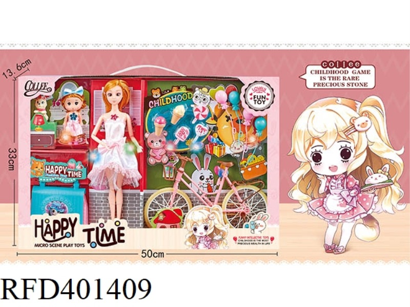 HAPPY HOUR BIKE DOLL SET