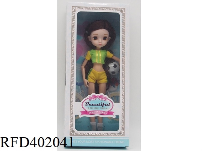 FOOTBALL SERIES 10 INCH BARBIE DOLL WITH 11 JOINTS