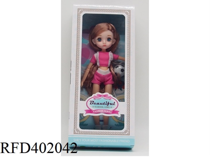 FOOTBALL SERIES 10 INCH BARBIE DOLL WITH 11 JOINTS
