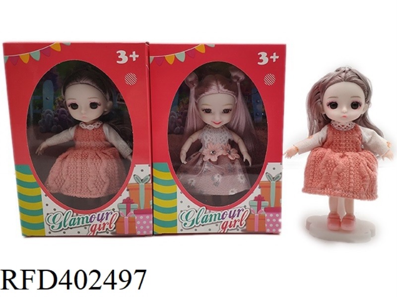 6 INCH SOLID BODY WITH 13 JOINTS 3D REAL EYEBALLS, EXQUISITE LITTLE LOLI, TWO MIXES
