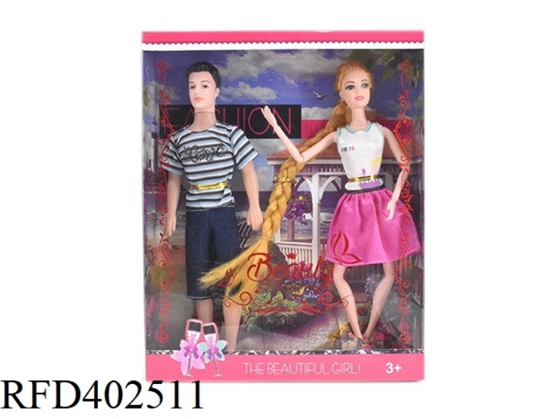 11.5 INCH SOLID BODY 11 JOINT FASHION SHORT SKIRT TWIST BRAID BARBIE, MEN'S FASHION BARBIE