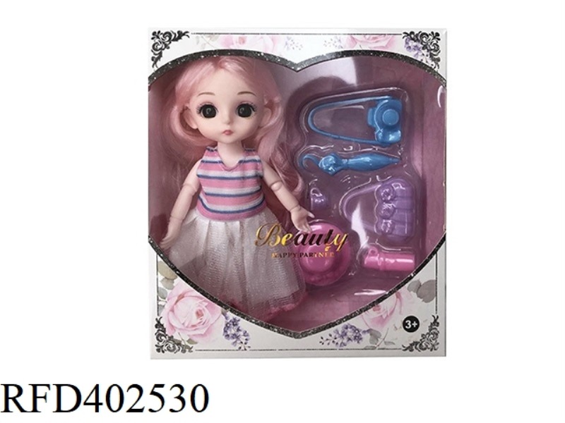 6 INCH SOLID BODY WITH 13 JOINTS 3D REAL EYEBALLS EXQUISITE LITTLE LOLI WITH BAG BLISTER ACCESSORIES