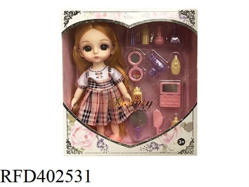 6 INCH SOLID BODY WITH 13 JOINTS 3D REAL EYEBALLS EXQUISITE LITTLE LOLI WITH COMB BLISTER ACCESSORIE