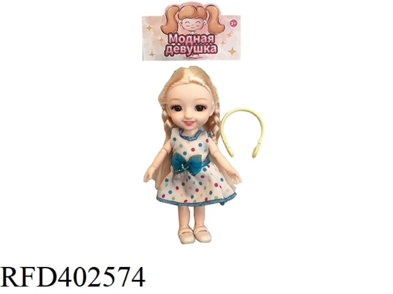 6 INCH 12 JOINTS REAL BODY 3D REAL EYEBALL WEDDING DRESS YE LUOLI DOLL WITH EARPHONES