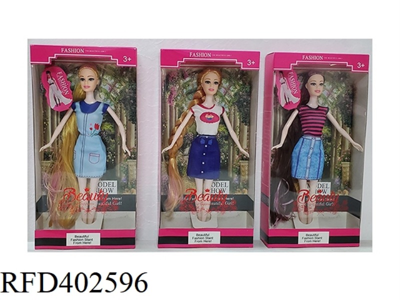 11.5-INCH REAL-LIFE FASHION SHORT SKIRT BARBIE 3 ASSORTED