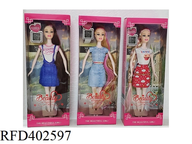 11.5-INCH REAL-LIFE FASHION SHORT SKIRT BARBIE 3 ASSORTED
