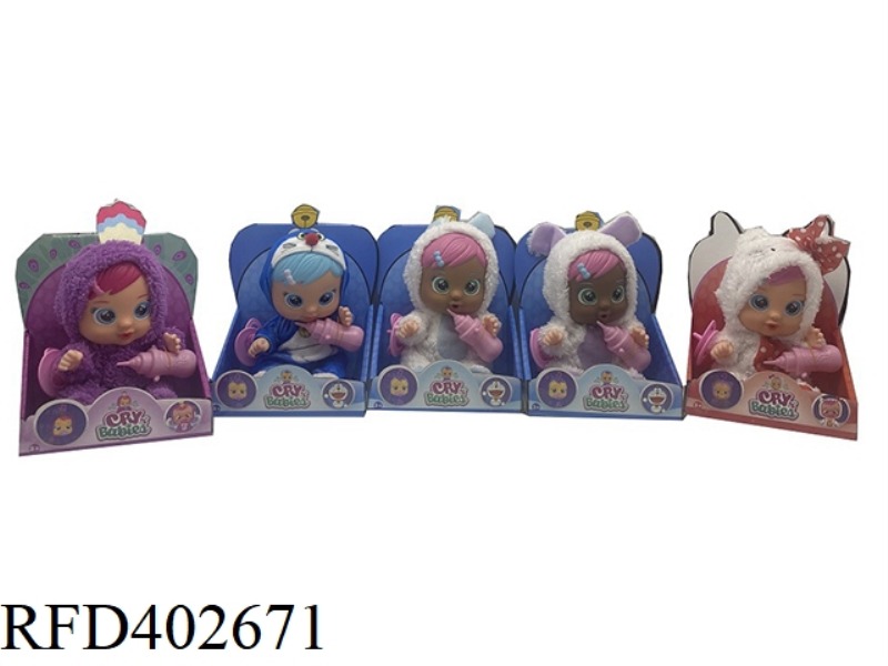 THE 6TH GENERATION OF 10-INCH SOLID BODY CRYING DOLL WITH COLORFUL LIGHTS, FOUR-TONE MUSIC WITH TEAR