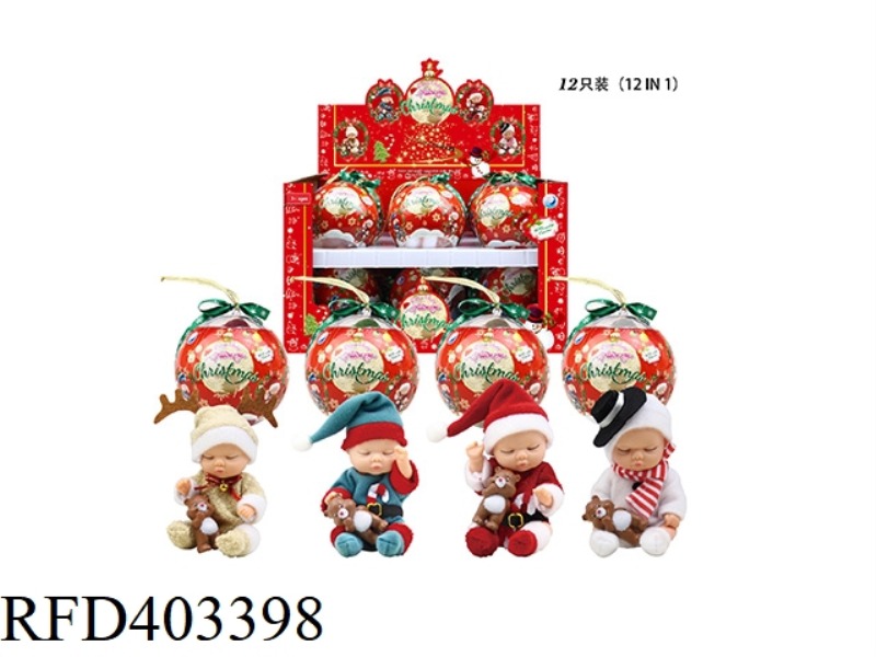 CHRISTMAS LITTLE BABY BALL 12PCS