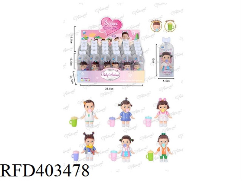 3.5 INCH DOLL WITH OPEN EYES (DRINKING WATER AND CRYING) 24PCS