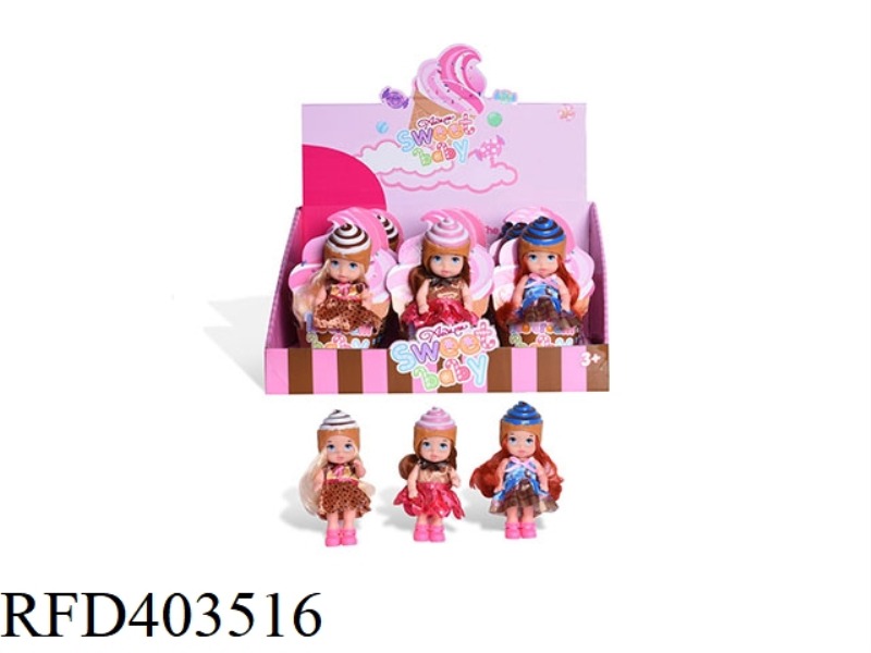 CAKE DOLL-3 MIXED 12PCS