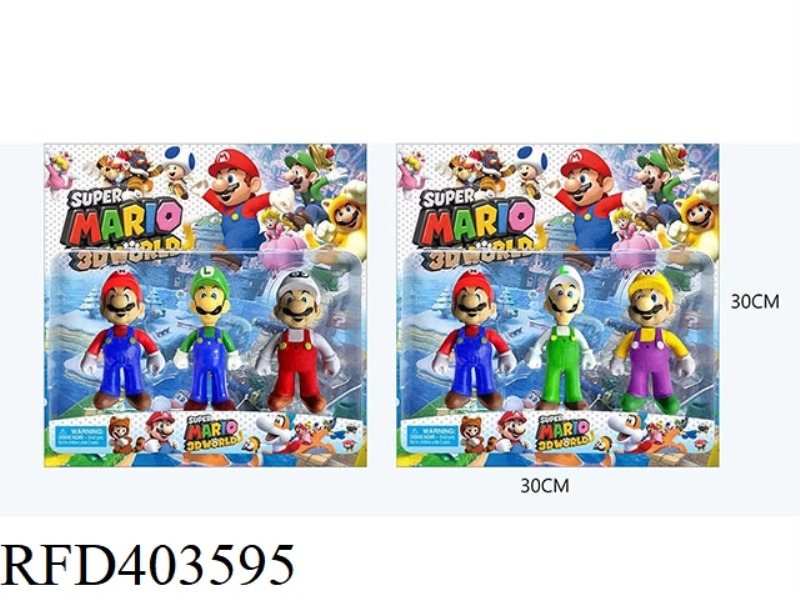 MARIO 3 PACKS 2 STYLES, DOLL WITH LIGHT