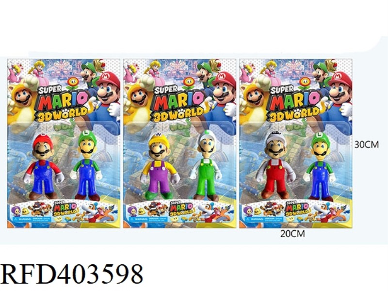 MARIO 2 PACKS 3 STYLES, DOLLS WITH LIGHTS IN BULK