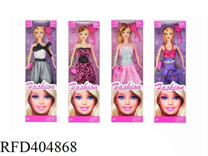 11.5-INCH SOLID FASHION BARBIE FOUR ASSORTED